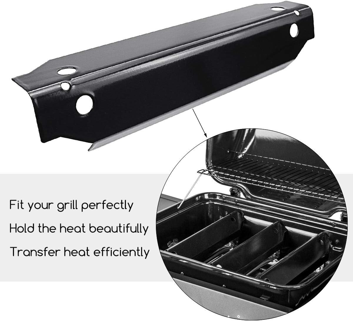 Grill Parts Replacement for Dyna-Glo 3 Burner: Heat Shields & Cooking Grate Set