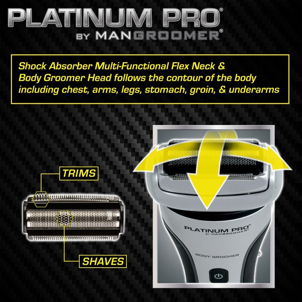 MANGROOMER Lithium Battery Body Groomer – Ideal for Manscaping & Trimming