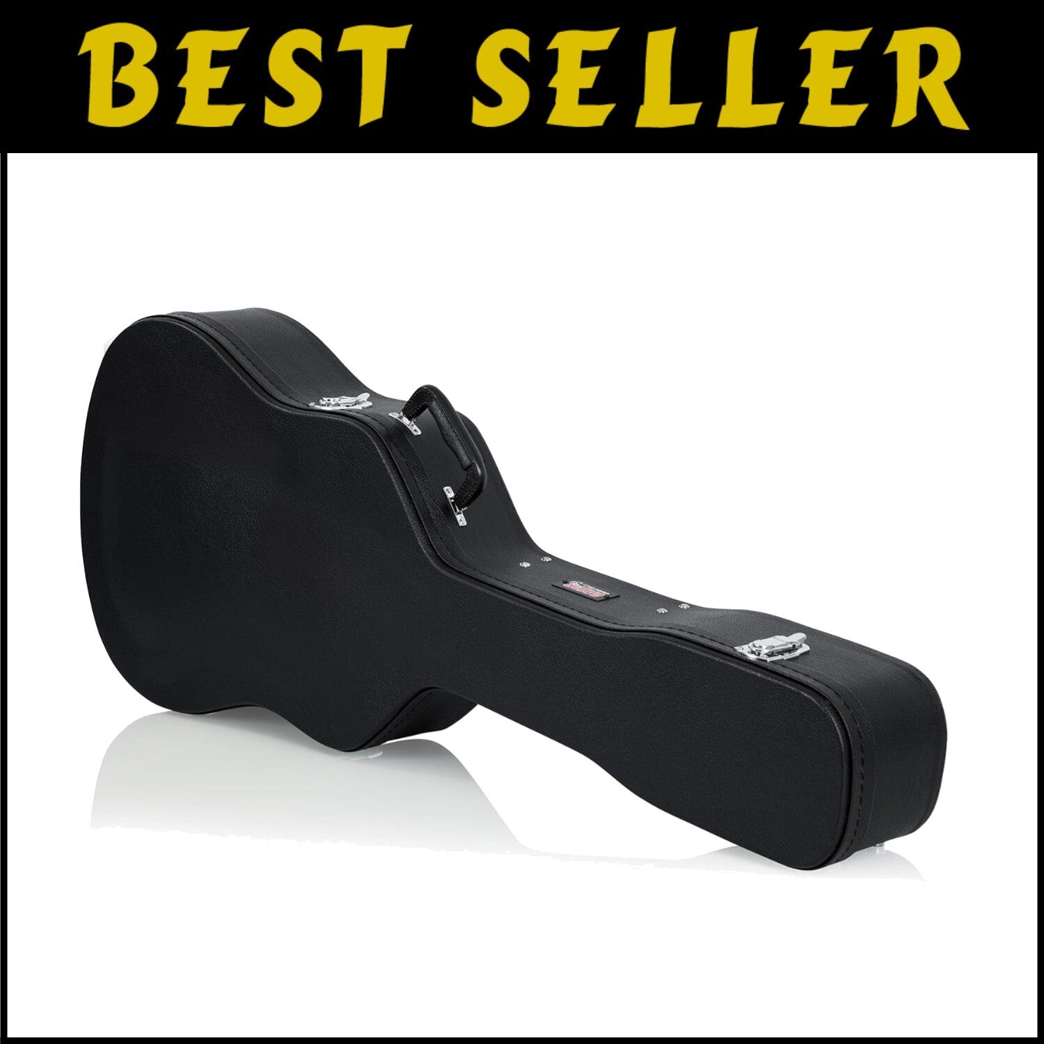 Padded Hard-Shell Guitar Case for 6/12 String Dreadnoughts – Secure & Elegant