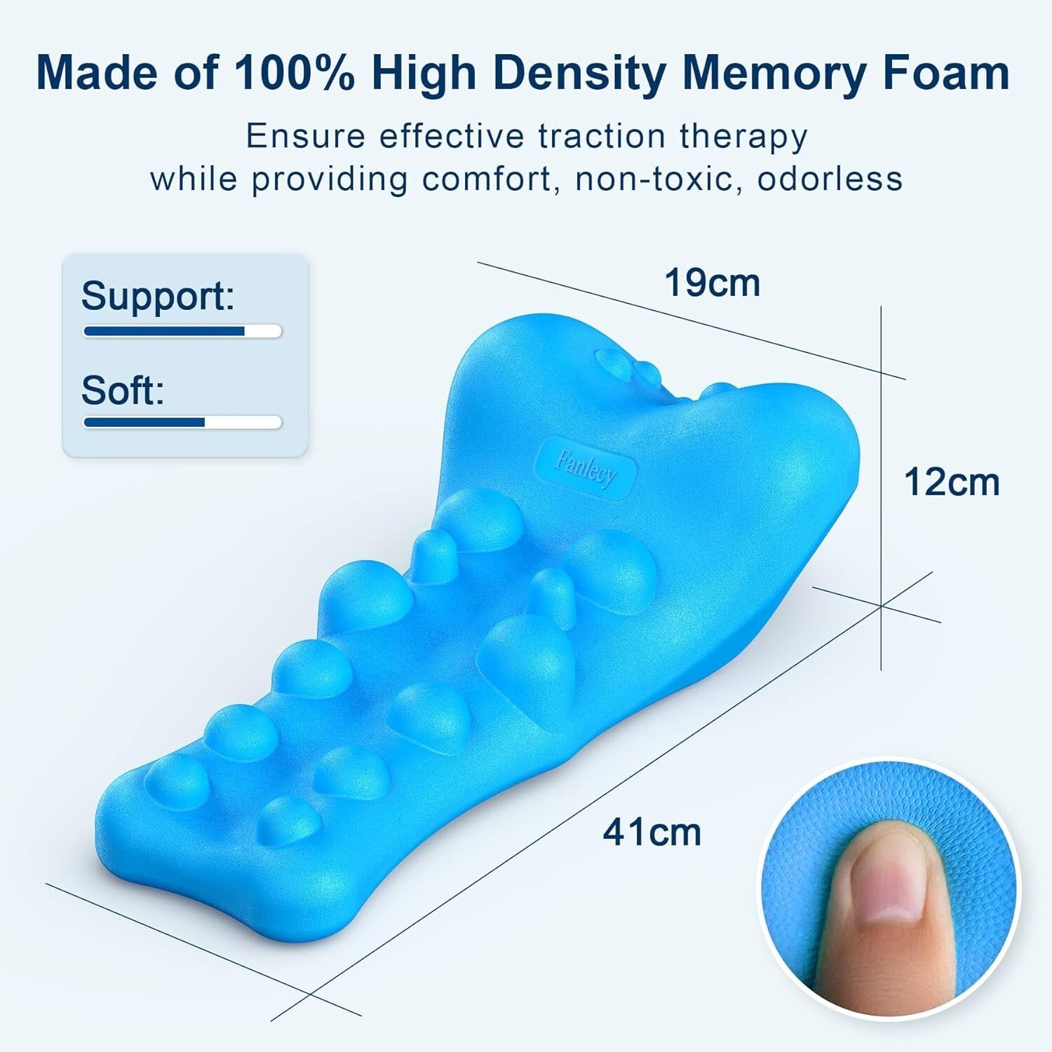 C-Shape Neck and Shoulder Relaxer with Massage Point - Relax Anytime, Anywhere