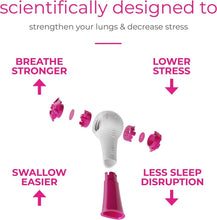 Load image into Gallery viewer, Pink Breathing Exercise Device: Adjustable Resistance for Lung Health