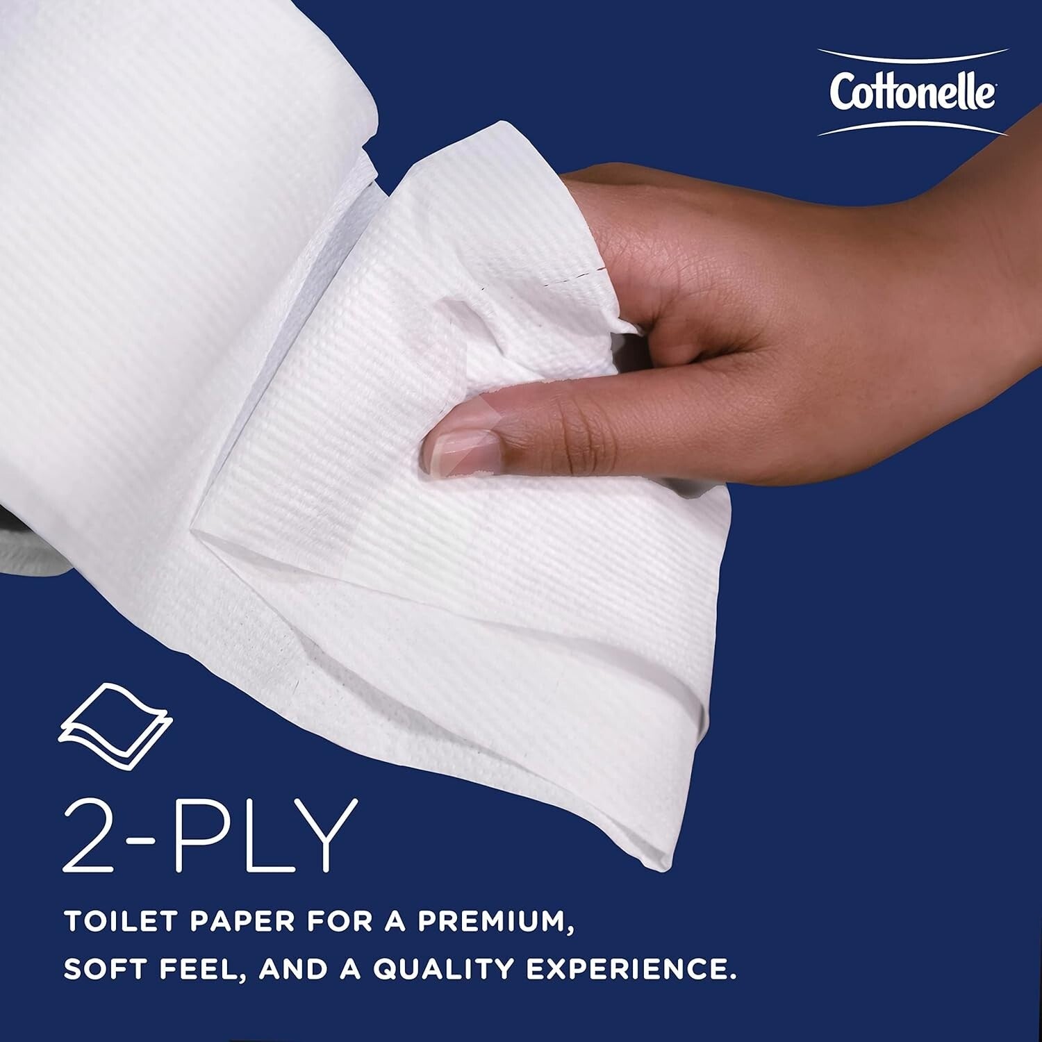 Eco-Conscious 2-Ply Toilet Paper in 60 Rolls - Ideal for Upscale Facilities