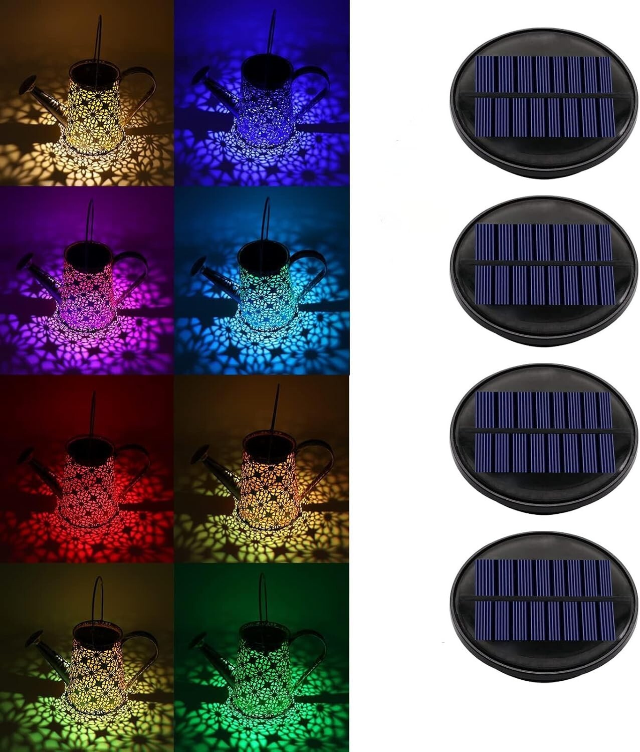 Energy-Saving 4 Pack Solar Lantern Replacement Parts - Vibrant Customization