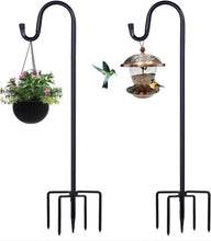 Load image into Gallery viewer, Dual 94-Inch Shepherd Hooks for Outdoor Use - Hang Feeders &amp; Create Ambiance