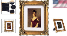 Load image into Gallery viewer, Antique Bronze Picture Frame with Interchangeable Mat for Wall &amp; Tabletop