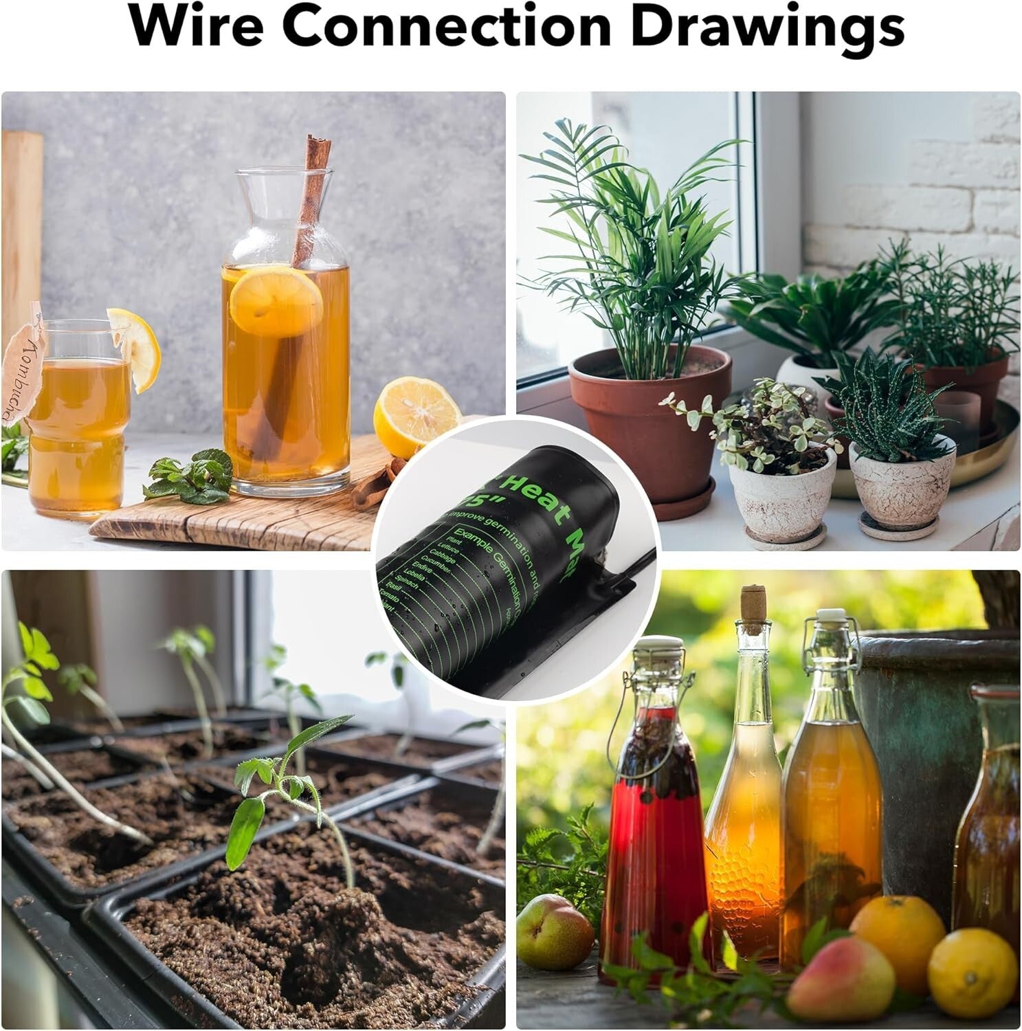 6-Pack Waterproof Seedling Heating Mats for Optimal Germination - 10" x 20.75"