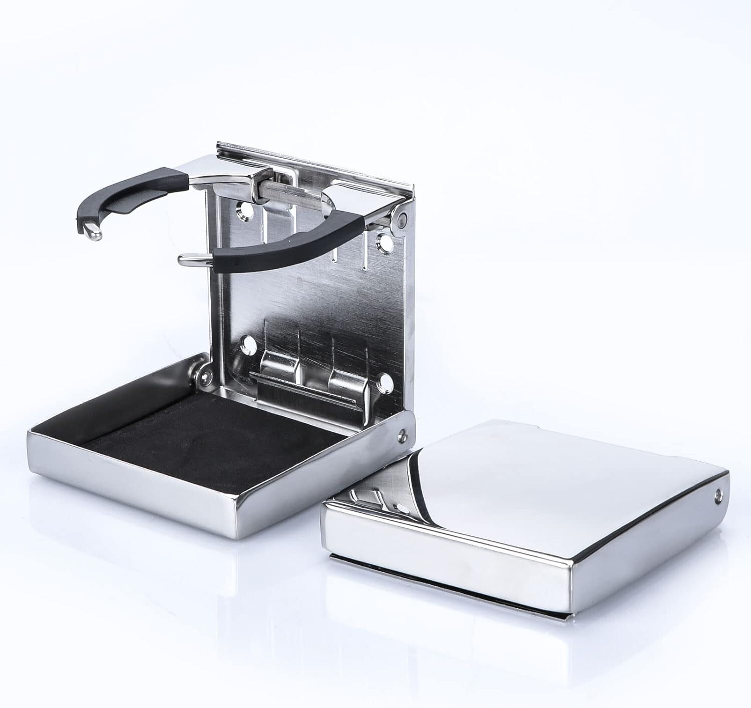 Space-Saving Folding Cup Holders in Stainless Steel – Perfect for RV and Home