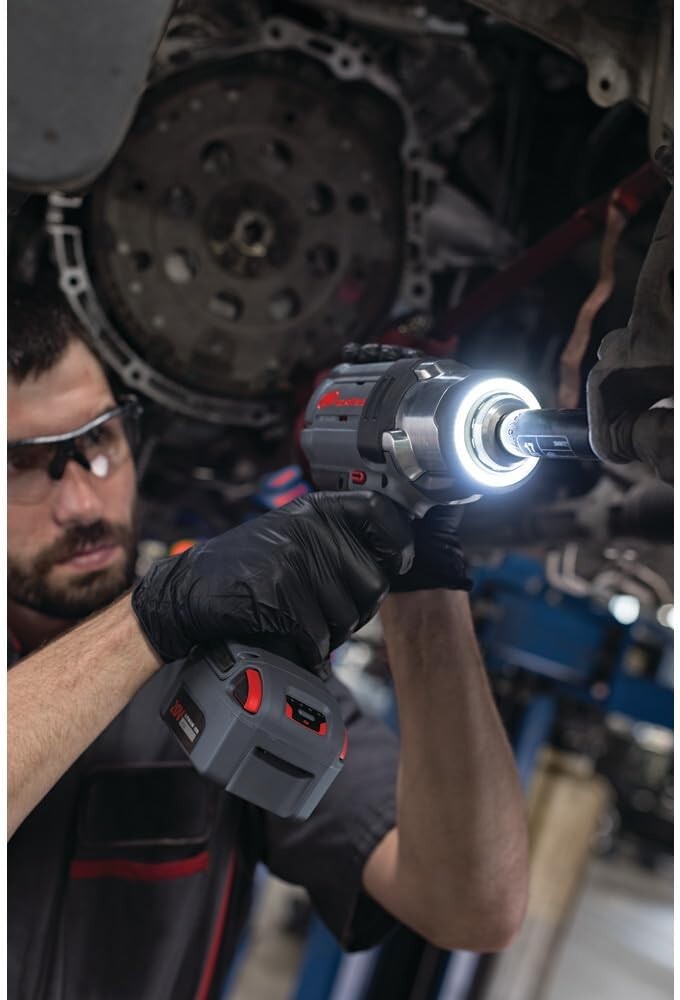 Compact 20V Impact Wrench - 1500 ft-lbs Torque, 2 Lithium Batteries & Charger