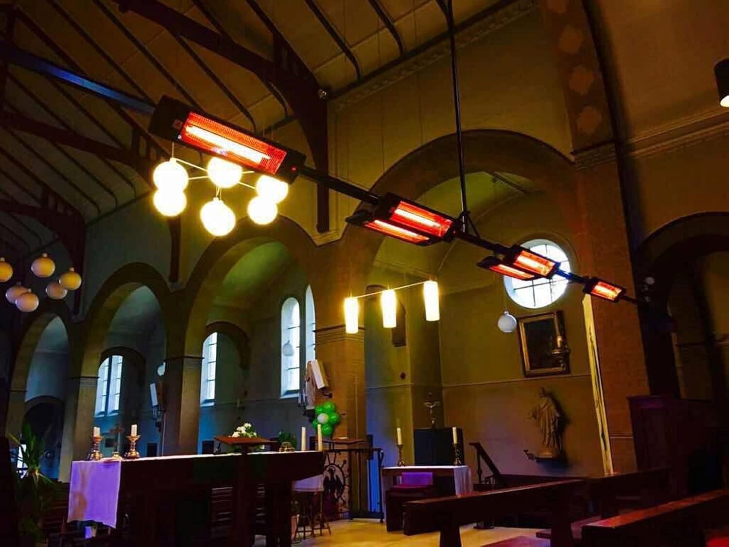 Dr Infrared 1500W Carbon Infrared Outdoor Heater - Wall & Ceiling Mount, Black