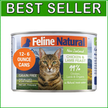 Load image into Gallery viewer, Grain-Free Chicken &amp; Lamb Wet Cat Food Pate - 6 Oz Pack of 12 for All Cats