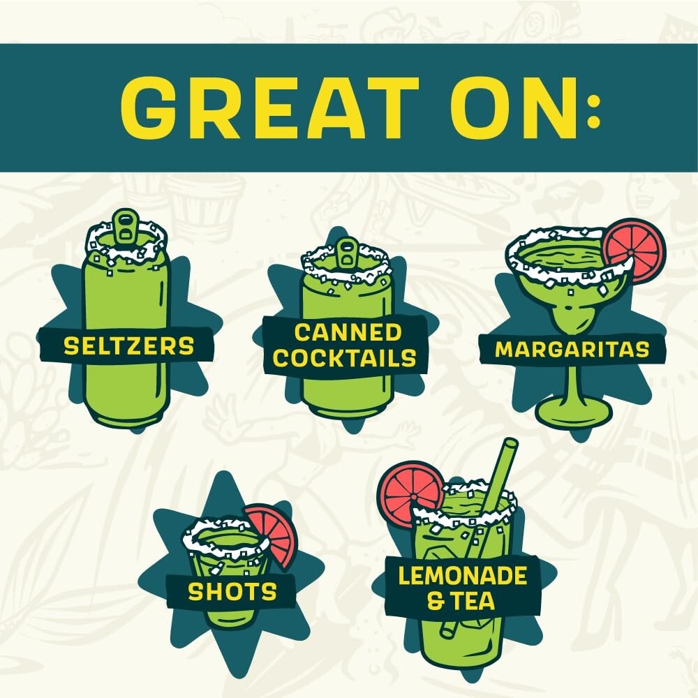 Authentic Mexican Chili Lime Beer Salt - 24 Mini Bottles for Ultimate Flavor