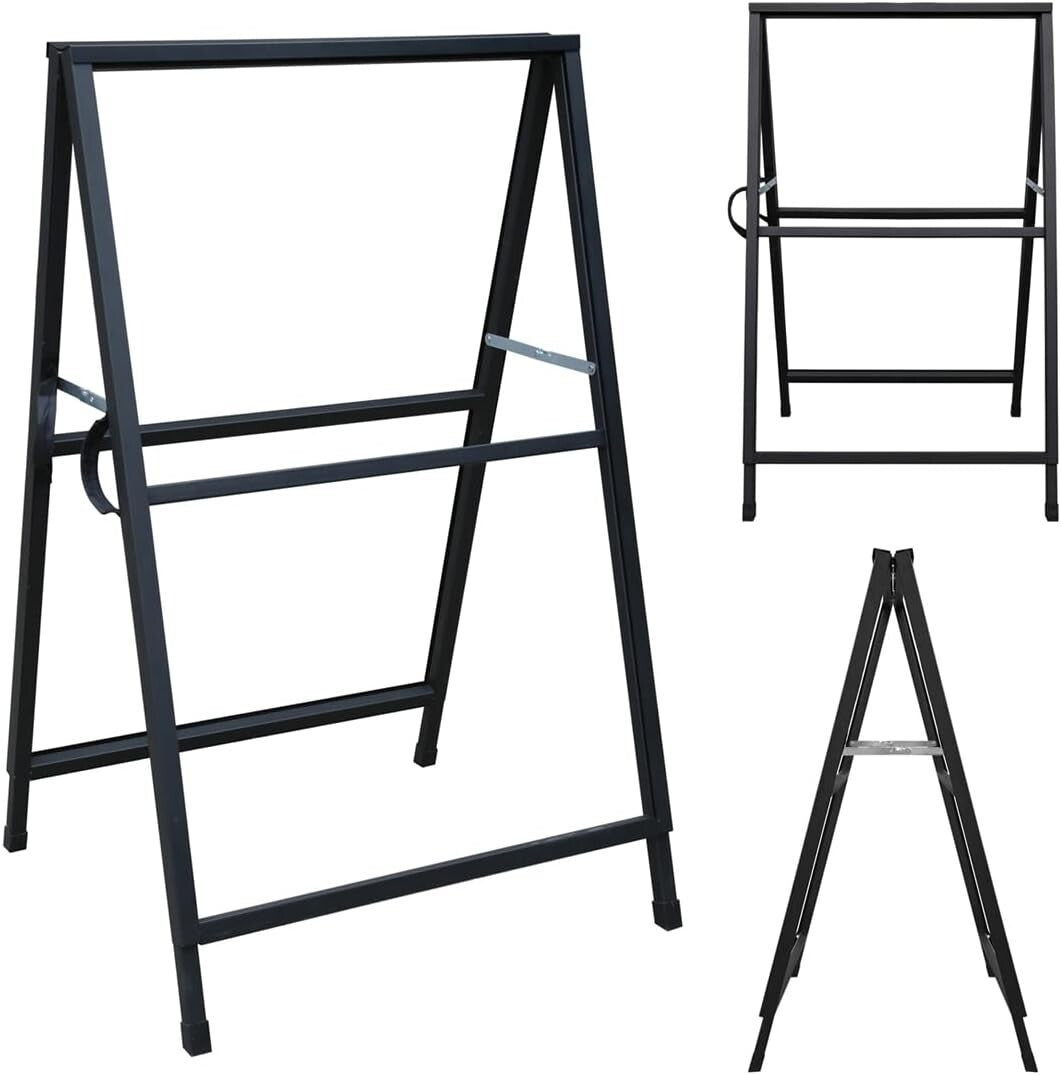 Heavy Duty A Frame Sandwich Board Sign Holder, 24x36 Inch - Double-Sided Display