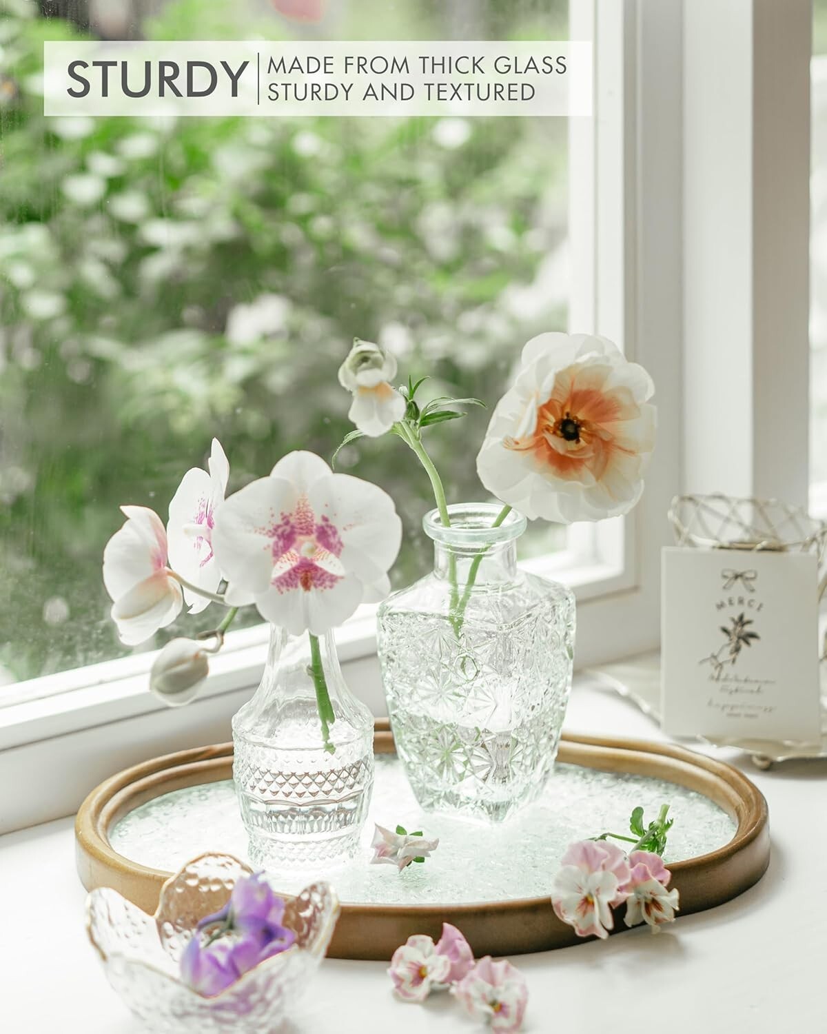 Charming Set of 32 Clear Glass Bud Vases – Ideal for Centerpieces and Gifts