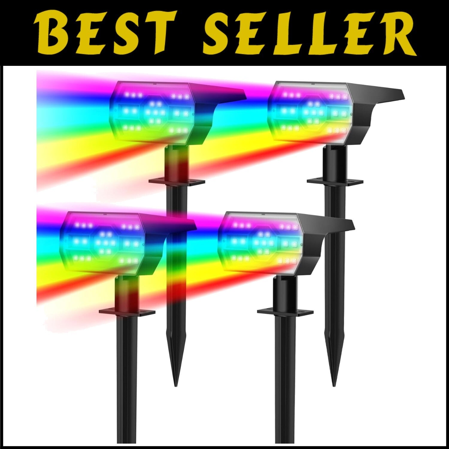 7 Lighting Modes Solar Outdoor Lights, Waterproof IP68 - Perfect for Decoration