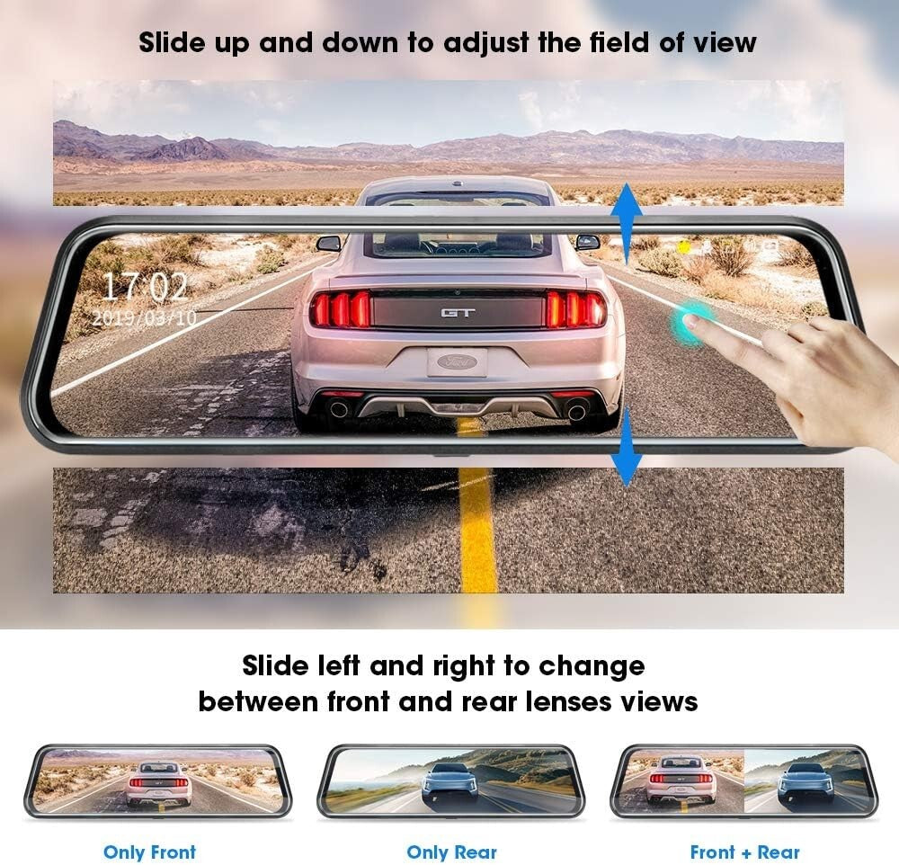 Advanced 10'' Dual Lens Backup Camera - Parking Assistance & Night Vision System