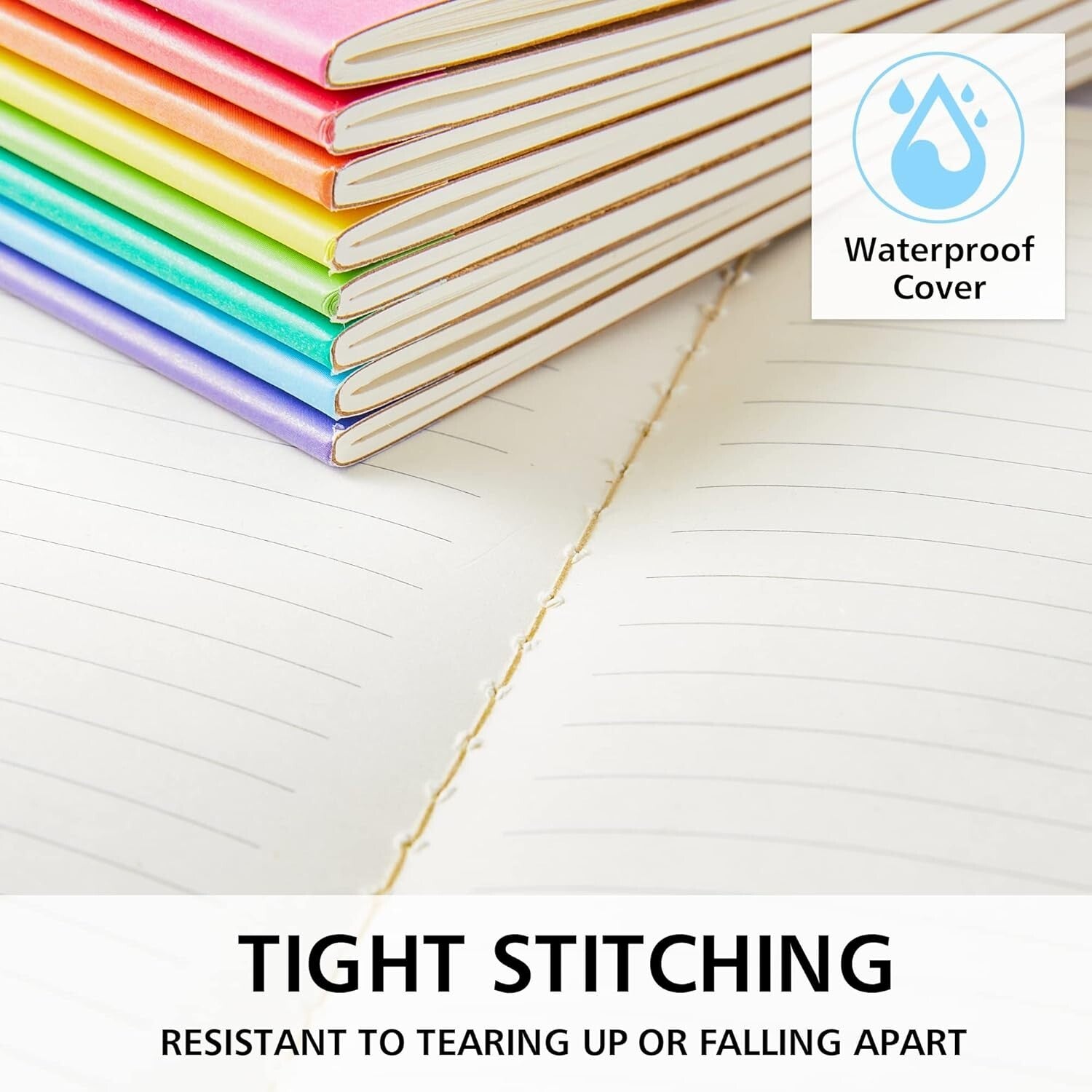 Durable and Colorful 96-Pack Lined Notebooks - Ideal for Notes & Journaling