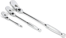 Load image into Gallery viewer, Premium 3 Piece Locking Flex Head Teardrop Ratchet Set - Professional Quality