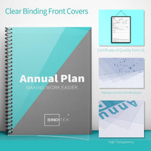 Load image into Gallery viewer, All-in-One 200 Pack Binding Covers - 100 Clear PVC and 100 Sand-Textured Options