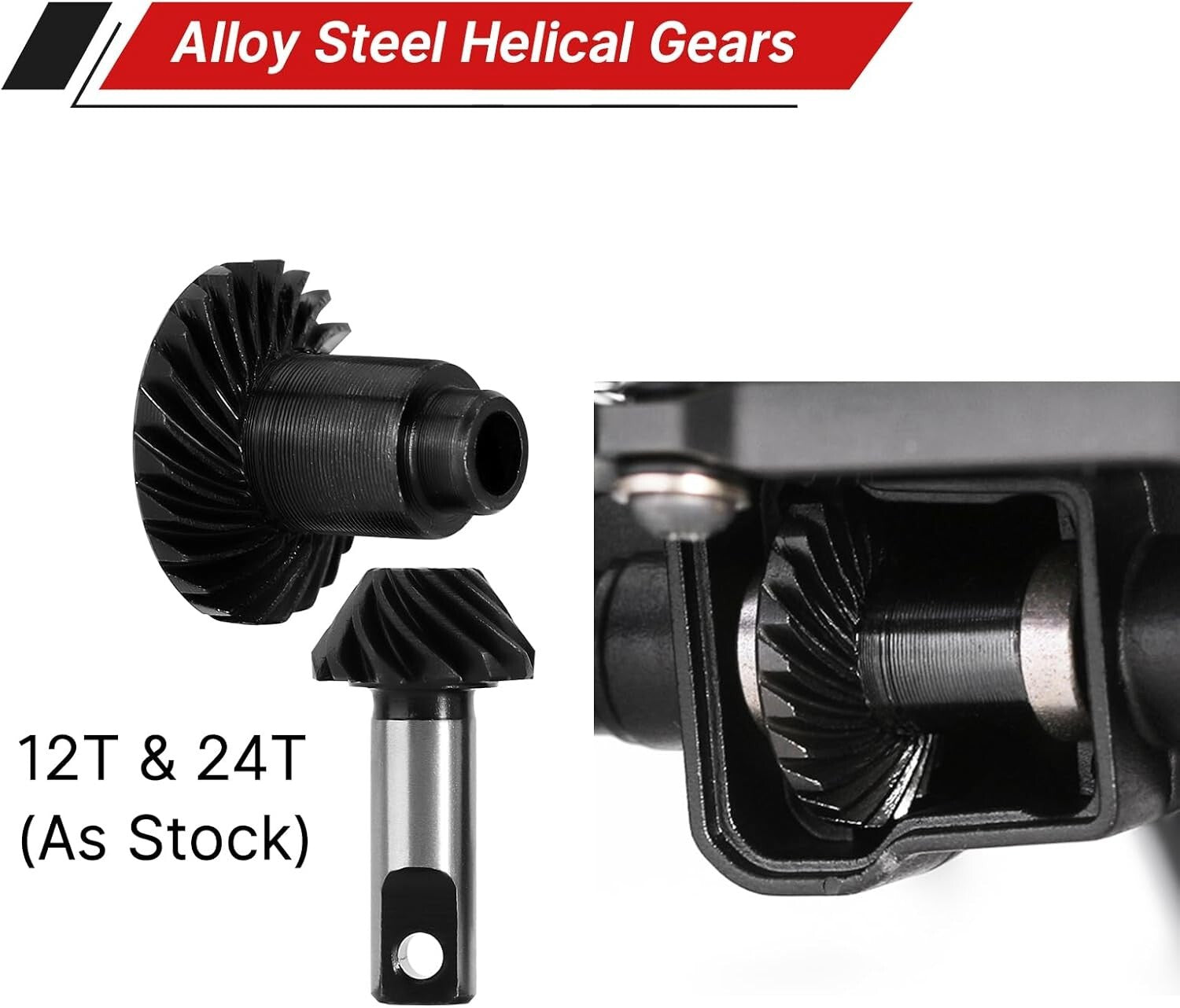 CNC Machined Aluminum Axles +4mm for 1/18 RC Crawler - Pre-assembled Upgrade