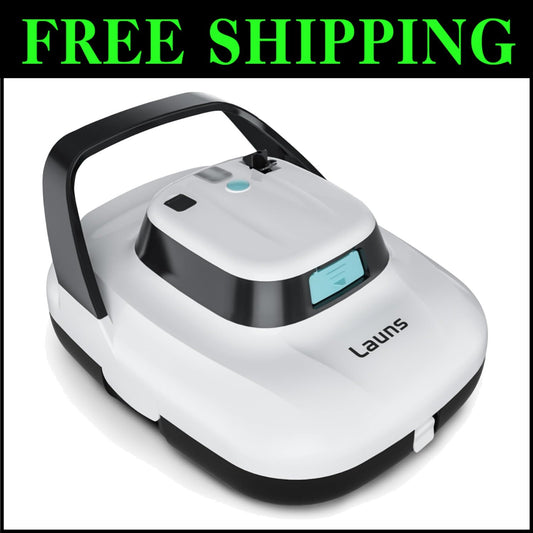 2025 Cordless Robotic Pool Cleaner - Dual Motors, Self-Parking & 90 Min Runtime