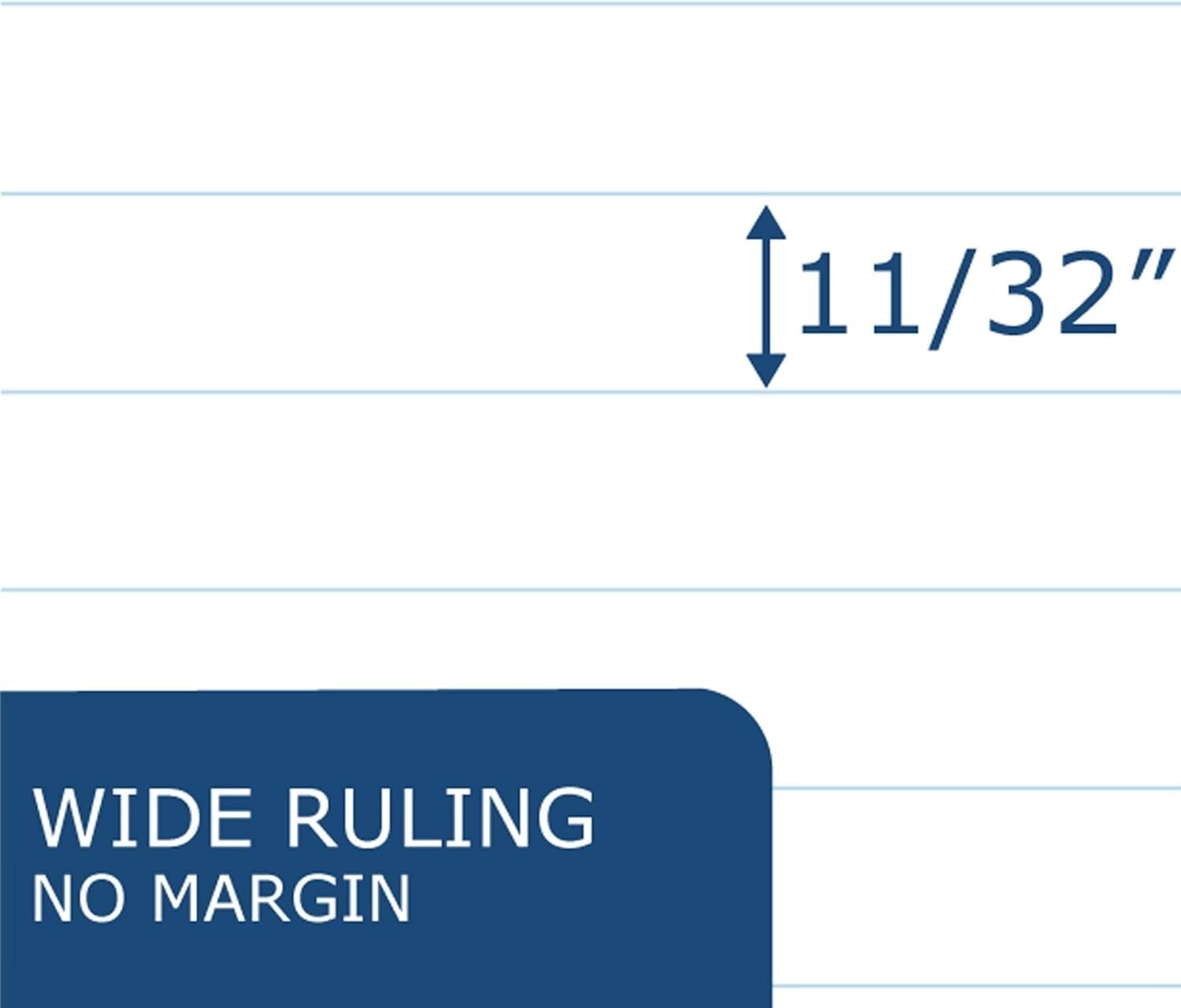 Durable 6" x 9" Top Bound Writing Tablets Bulk - 100 Sheets Each, Coated Finish