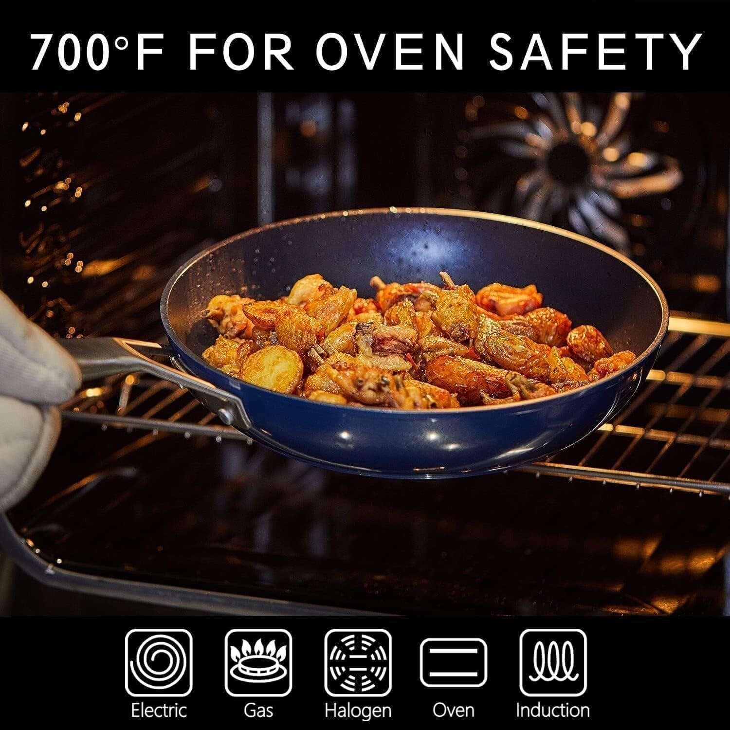 Premium 10-Inch Nonstick Frying Pan with Lid - Comfortable Handle & Easy Care