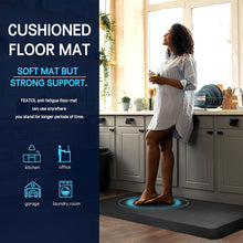 Load image into Gallery viewer, 12-Hour Comfortable Standing Desk Mat – 0.9” Thick Ergonomic Solution in Black
