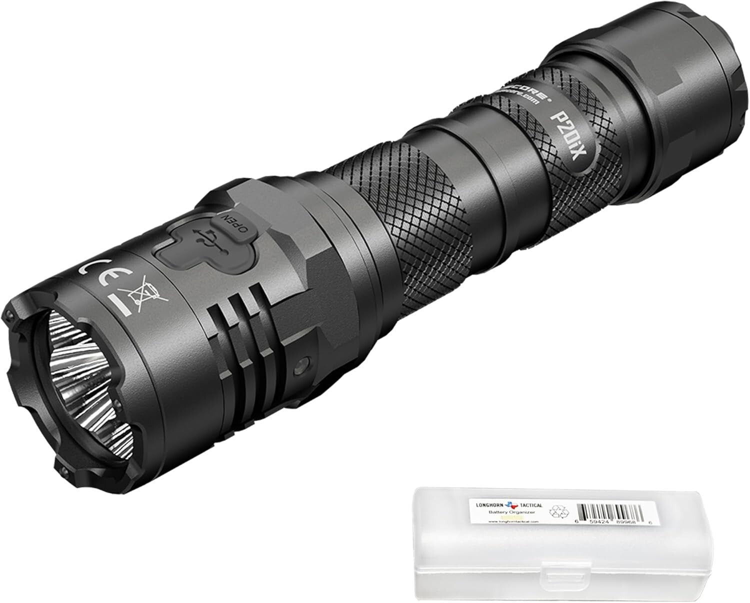 Ultra-Bright 4000 Lumen Tactical Flashlight with LumenTac Organizer Included
