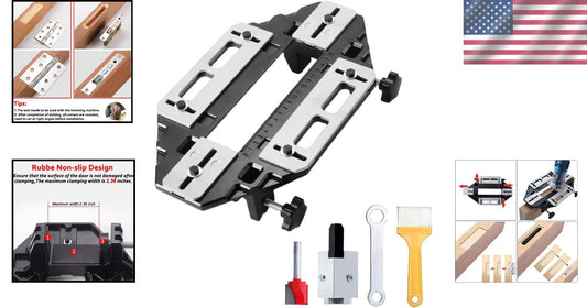 Aluminum Alloy Door Hinge Jig for Effortless Woodworking Lock Installation