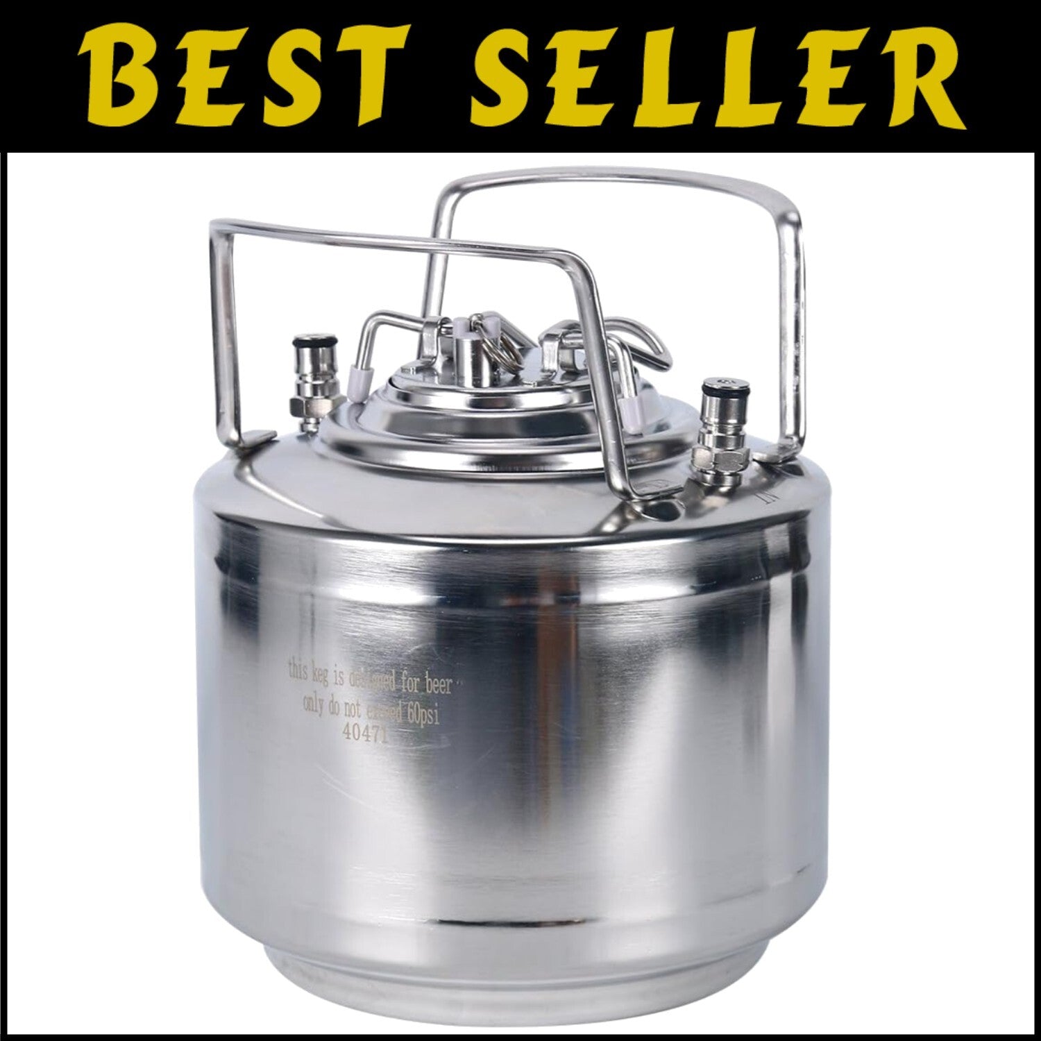 Lightweight 1.6 Gallon Mini Keg System with Real-Time Carbonation Control