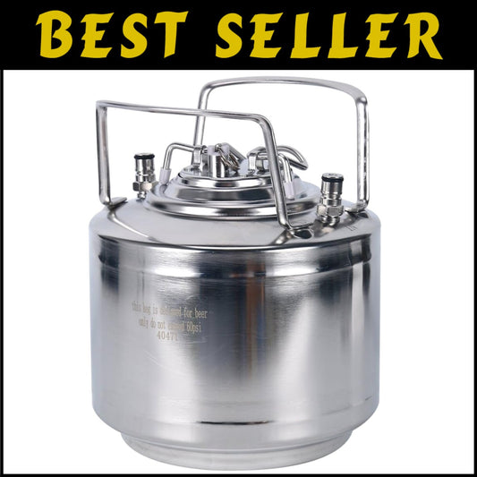 Lightweight 1.6 Gallon Mini Keg System with Real-Time Carbonation Control