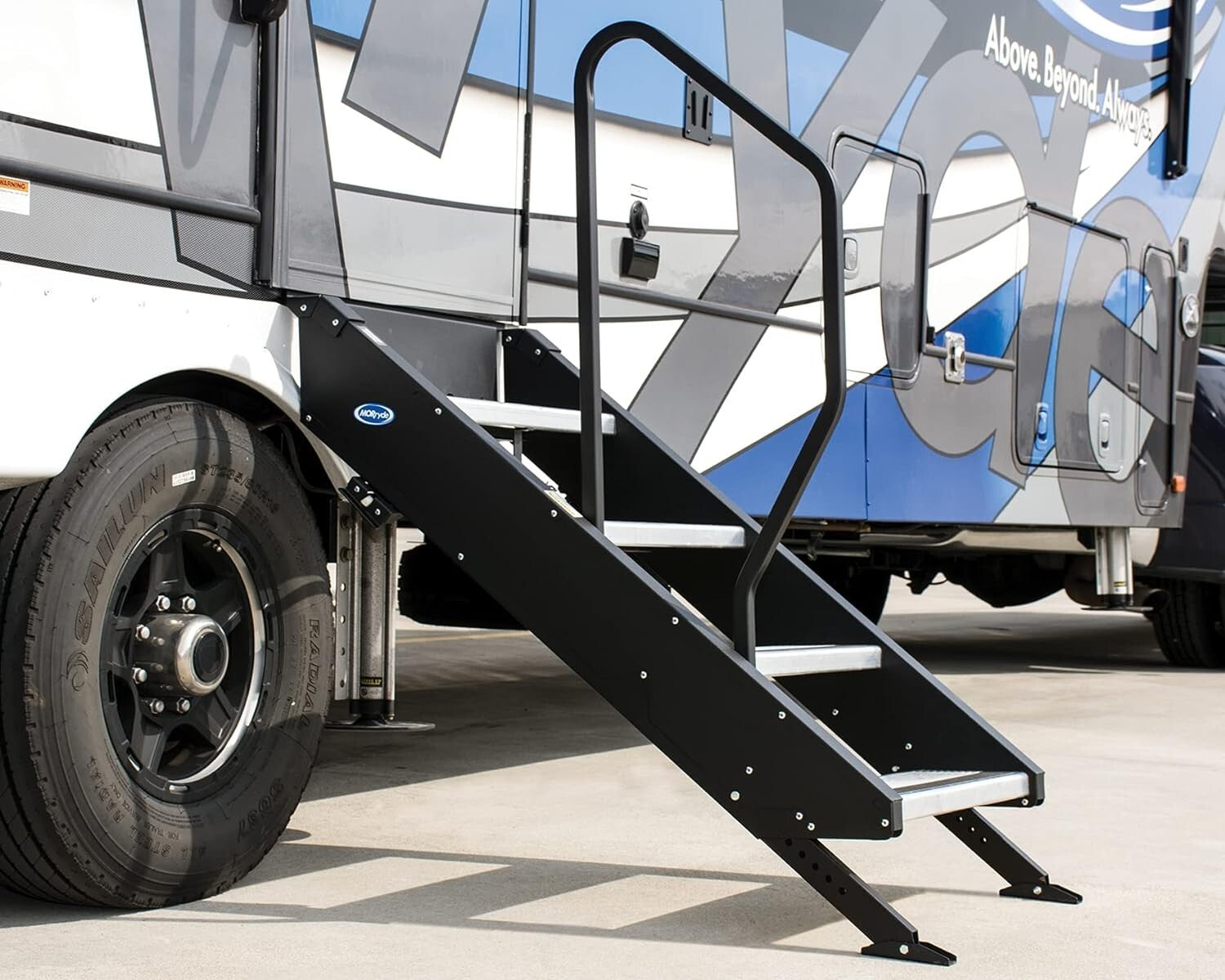 Easy Installation Handrail for 2nd Gen StepAbove RV Steps - Lightweight Design