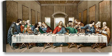 Load image into Gallery viewer, Giclee Canvas Print of The Last Supper by Leonardo da Vinci - 24x12 Art Decor
