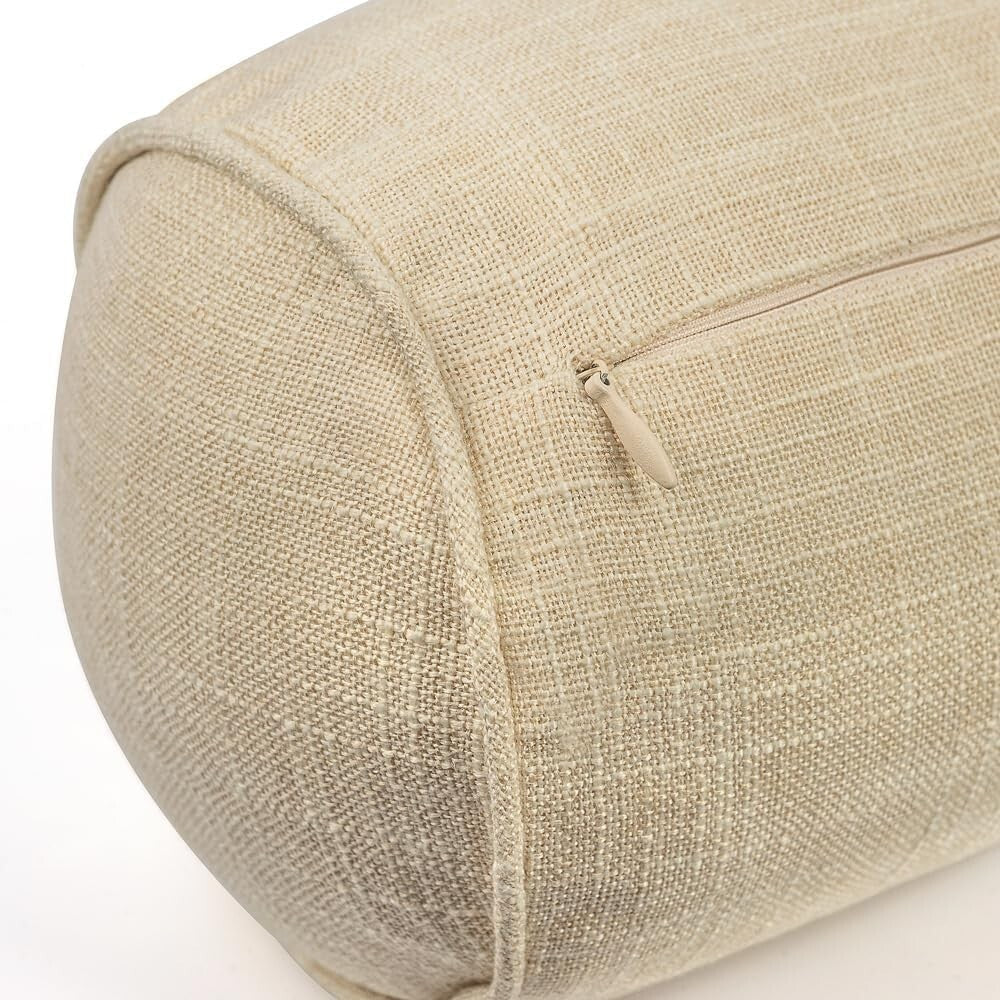 Organic Cotton Neck Roll Pillow with Removable Cover - Ideal for Travel & Home