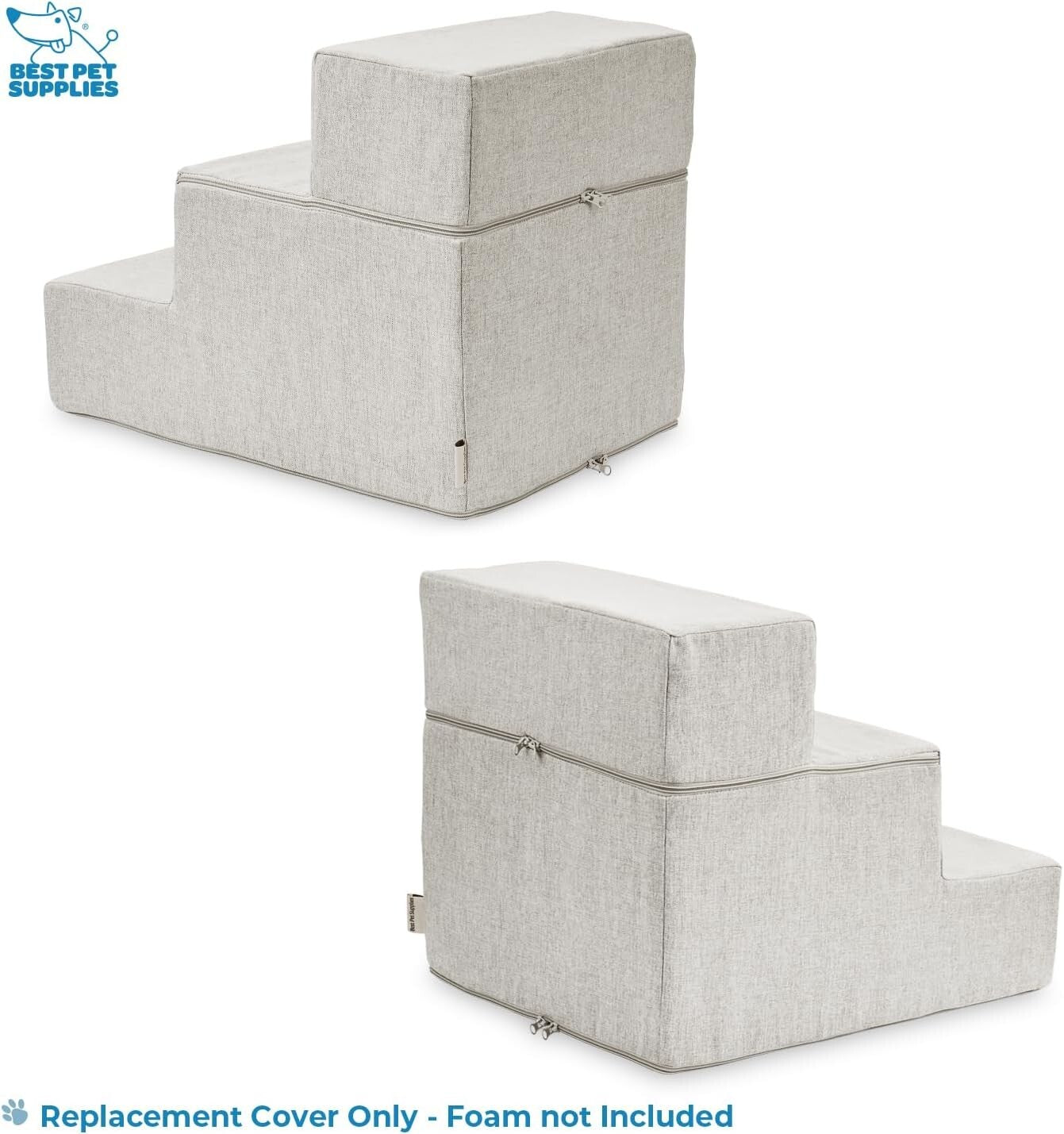 Portable & Lightweight Dog Stairs - Sand Foam Steps for Easy Pet Access (16.5")