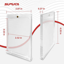 Load image into Gallery viewer, 100 Magnetic Card Holders - 35PT UV-Blocking Protectors for All Card Collections