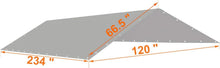 Load image into Gallery viewer, Versatile 10 x 20 Ft Carport Replacement Canopy Cover for All-Weather Use