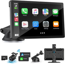 Load image into Gallery viewer, Portable 9-Inch Carplay Screen with 1080p Backup Camera &amp; GPS Navigation