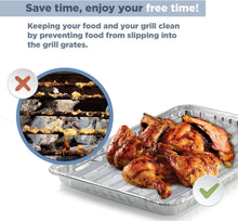 Load image into Gallery viewer, Versatile 25-Pack BBQ Grill Liners | Dishwasher Safe Aluminum Cooking Trays