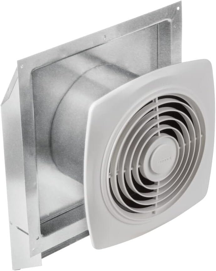 Efficient 200 CFM Galvanized Steel Ventilation Fan, Perfect for Garages, 8"