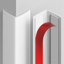 Load image into Gallery viewer, Pure White Self-Adhesive Corner Guards - 90cm Impact-Resistant Edge Protector