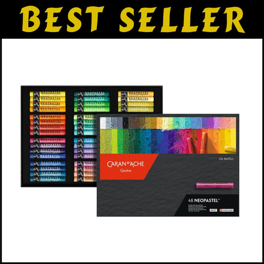 Premium 48-Color Neopastel Oil Pastels for Adults - Soft Texture & Rich Coverage