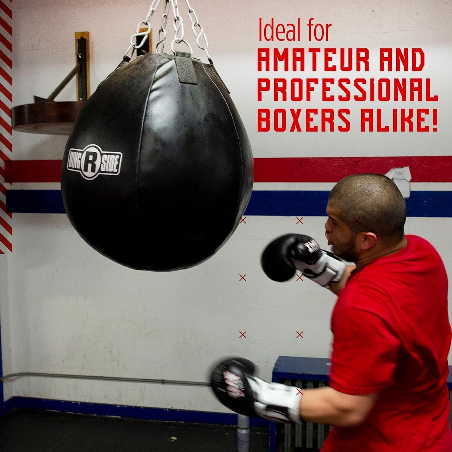 Enhanced Boxing & MMA Heavy Bag - Military-Grade Leather, 65lbs, Chain Included