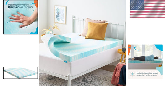 CertiPUR Certified 4-Inch Plush Gel Memory Foam Topper - Refresh Your Sleep