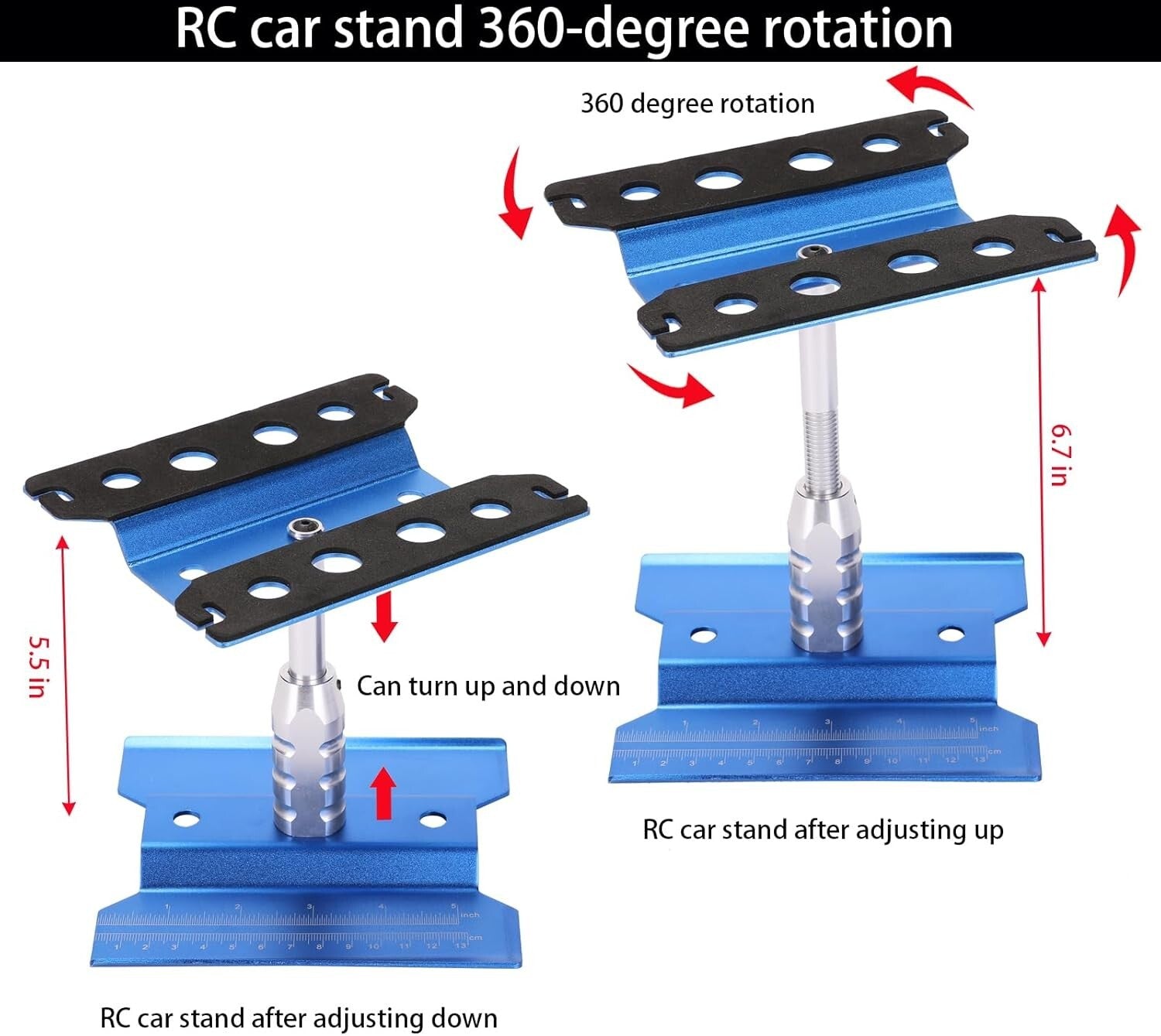Durable Aluminum Work Stand and 1100 RC Screws for Easy Repairs & Customization