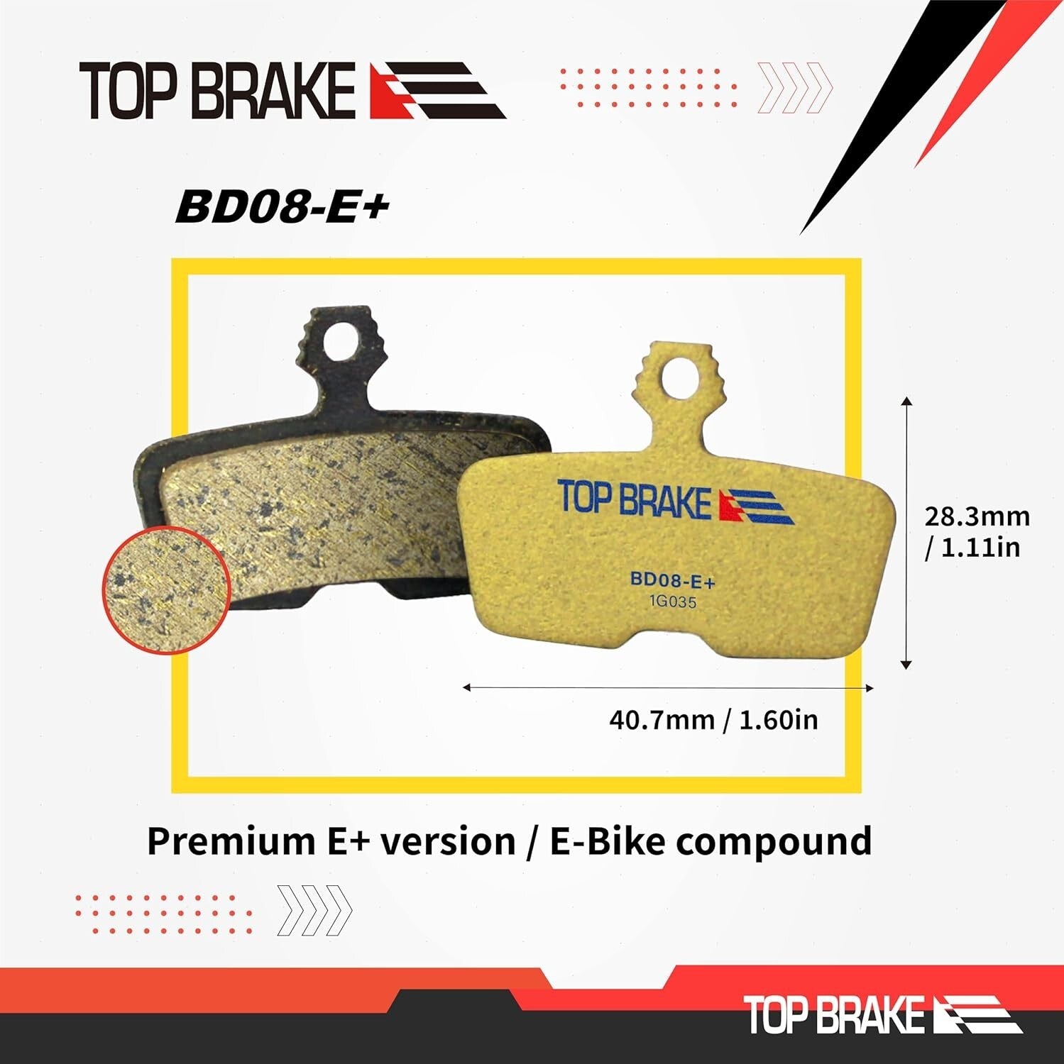 Durable Disc Brake Pads with Heat Dissipation for Avid SRAM & MTB Cycling