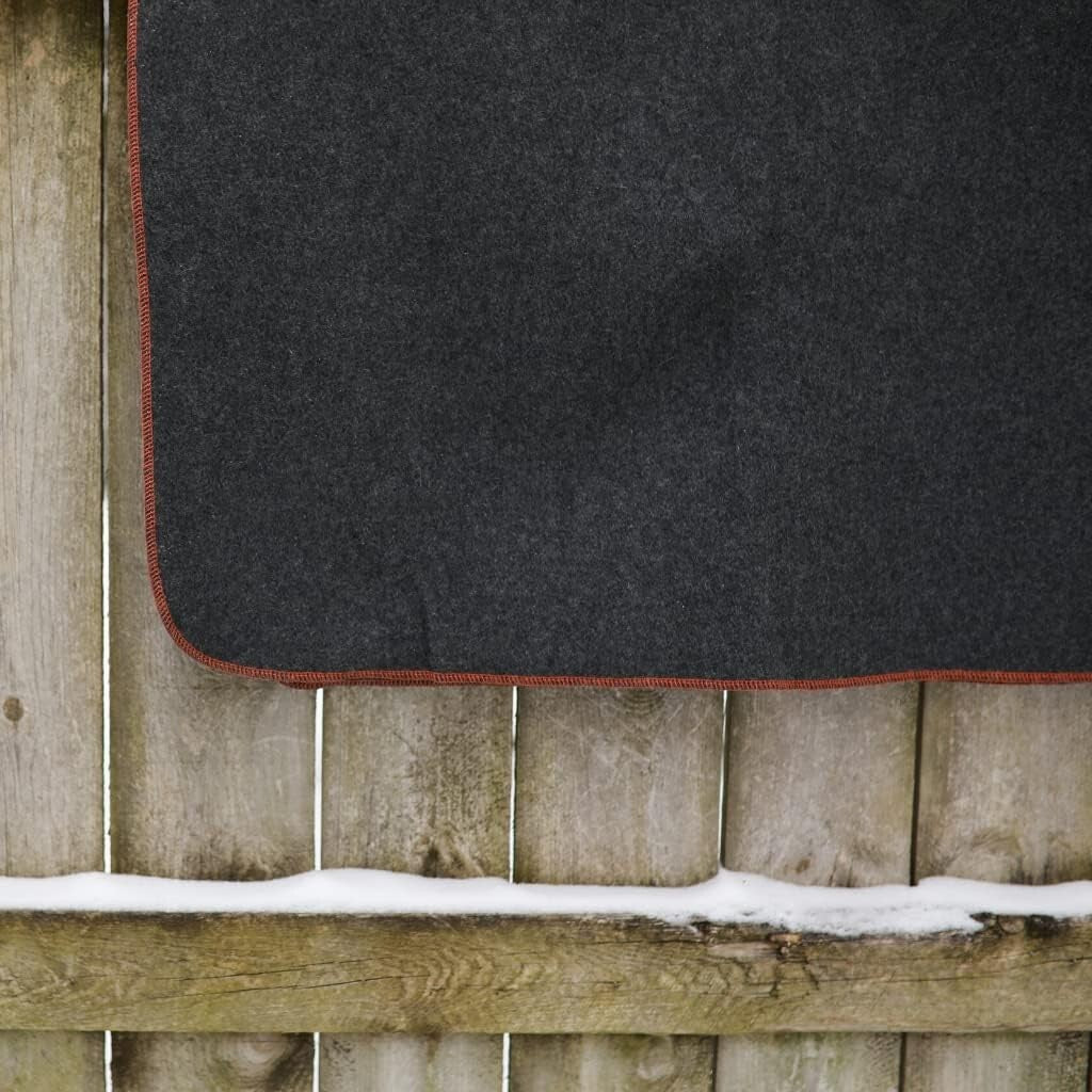 Fire-Retardant Wool Blanket - Large 64x88, Ideal for Outdoors & Emergency Use