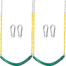 Load image into Gallery viewer, Premium 66" Heavy Duty Green Swing Seats - Ideal for Outdoor Playgrounds