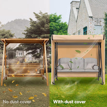Load image into Gallery viewer, Elegant Beige Waterproof 3-Seat Swing Cover with UV Protection &amp; Storage Bag