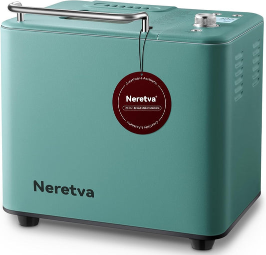 Compact All-Metal Bread Maker - 550W Dual Heaters for Perfect Homemade Bread